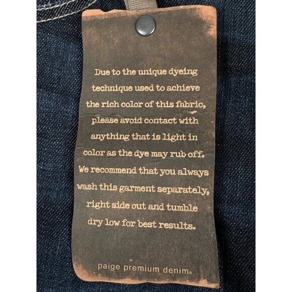 NWT Paige PPD Doheny Straight Men’s 33x34 Jeans Denim Tread Pocket Stretch - Picture 10 of 14